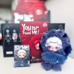 POP MART SKULLPANDA You Found Me Series Plush Doll Pendant Cerberus